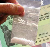 The Federal Reserve and President Bush recommend spending Economic Stimulus checks on Meth.