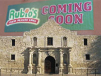 Texans are protesting plans for a new Mexican food restaurant near the Alamo.