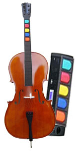 Indie Rock Band will come with a cello and keyboard (pictured) as well as other instruments.