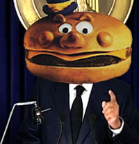 Protesters in McDonaldland are calling for Mayor McCheese to step down.