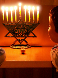 Local Christian child Bradly Mickleson wishes he was Jewish so he could celebrate Hanukah.