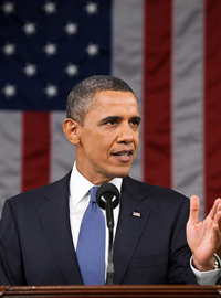 President Obama delivers the State of the Union address.