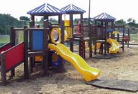 A playground now stands deserted as the Childhood continues to run rampant through the countries children.