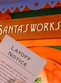 Santa Co. has announced that it will be laying off elves and reindeer as it looks to reduce it's workforce by 30%. 