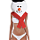 One fun and easy holiday costume is to dress up as a naughty snowman. 